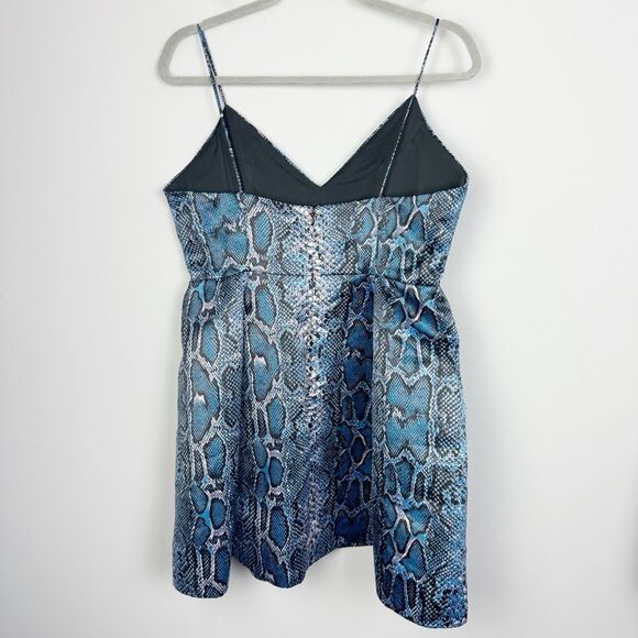 LOVERS + FRIENDS | REVOLVE Young Love Snakeskin Print Mini Dress Women’s Size L - Picture 7 of 10